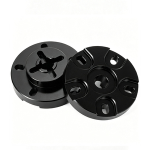 Support de fixation en aluminium usiné CNC sur mesure, bloc à bride anodisé noir, pièces métalliques pour équipement d'automatisation - Product Image 5