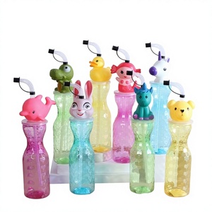 CASAMAX WL AD-1001B Bouteille en plastique PE de 500 ml avec bouchon animal pour enfants, créative, fabriquée en Chine - Product Image 1