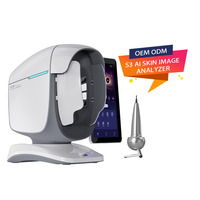 Analyseur de peau professionnel AI, machine d'analyse de la peau du visage, scanner topographique 3D, détecteur de rides, d'acné et de pigmentation