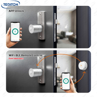 Tediton Fabrikant New Design Intelligente Lock Digitale App Smart Deurslot Met Alexa Google Thuis