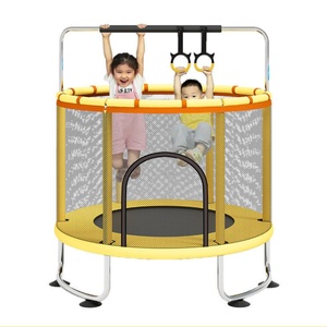 Trampolines elásticos de doble protección para niños grandes-<span class=keywords><strong>Cama</strong></span> de salto con red de seguridad Bungee Trampolín de doble tamaño para niños - Product Image 6