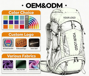 45-75L Custom Outdoor Touring Mountaineering Bag <strong>Large</strong> Capacity Running Gear Sports Bag Waterproof Expansion <strong>Hiking</strong> <strong>Backpack</strong> - Product Image 5