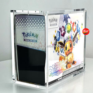 SHP Acrylique Boitier EN <span class=keywords><strong>Pokemon</strong></span> Company Collector Card FR ETB Aims Case pour <span class=keywords><strong>Pokemon</strong></span> EV8.5 Prismatic <span class=keywords><strong>Evolutions</strong></span> Elite Trainer Box - Product Image 4