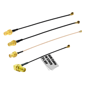 Cavo Coassiale RF Personalizzato SMA a IP-EX <span class=keywords><strong>U</strong></span>.FL MHF4 RG178 RG316 OD 1.13mm 0.81mm per Antenna WiFi - Product Image 1