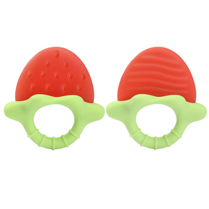 <span class=keywords><strong>Anneau</strong></span> <span class=keywords><strong>de</strong></span> <span class=keywords><strong>dentition</strong></span> pour bébé en silicone en forme <span class=keywords><strong>de</strong></span> <span class=keywords><strong>fraise</strong></span> rouge attrayante, vendu séparément ou en lot - Product Image 4