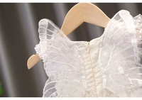 Robe Tutu Papillon 3D pour Bébé Fille, Tenue de Princesse pour Fête d'Anniversaire, Vêtements d'Été pour Enfants, Jupe en Tulle Bouffante