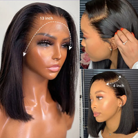 Perruques en cheveux humains naturels HD à densité 150% avec dentelle complète, Perruque Lace Front en cheveux vierges vietnamiens, Perruque en cheveux humains péruviens du fournisseur