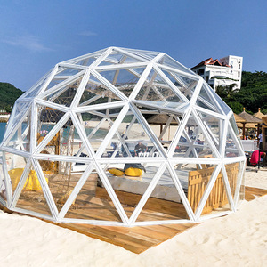 แก้วโดมแก้ว Cloche glassdome ฝาครอบโปร่งใสบ้านฟองบ้าน starrysky บ้านร้านอาหารโดมกลางแจ้งรีสอร์ท - Product Image 3