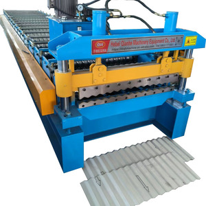 Máy cán hai lớp cho tấm lợp kim loại ibr tấm lợp ngói sản xuất máy móc làm gạch cao cấp - Product Image 4