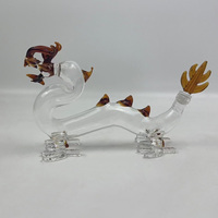 Bouteille de carafe en verre de whisky en forme de dragon de nouveau design en gros d'usine