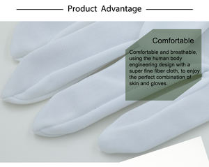La mejor calidad, bajo MOQ, cómodos guantes de jardín blancos suaves, guantes de algodón para eczema - Product Image 3