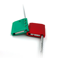Sello de Cable de Alta Resistencia DX206C, ABS+Acero, Diámetro de Cable de 5.0mm, para Puerta de Contenedor de Camión, Números de Serie Personalizados Impresos con Láser, para Envío
