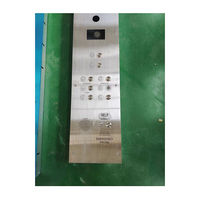 Panneau de commande de l'ascenseur ASME sur mesure avec bouton d'assistance d'urgence et clé multiple