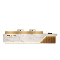 Comptoir de réception moderne pour clinique médicale, bureau, bâtiment de bureaux, comptoir de réception pour boutique