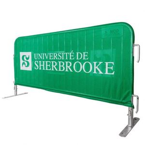 Customized Barricade Barrier Jacket PVC Vinyl Mesh Fabric Barrier Cover for Sports Event Fence Cover - Product Image 1