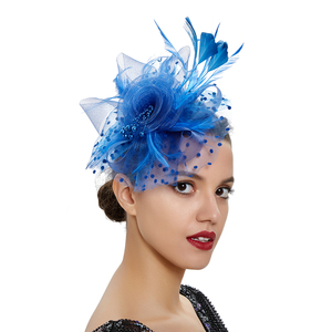 Hot Selling Fancy Charming Elegant Mesh Fascinator Feather Versatile Comfortable Soft Adjustable All Season Women Party Hair - Product Image 6
