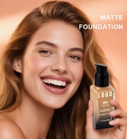 Fond de teint liquide vegan 18 couleurs, correcteur de maquillage, imperméable, résistant au transfert, longue tenue 24h, couvrance totale, fini mat