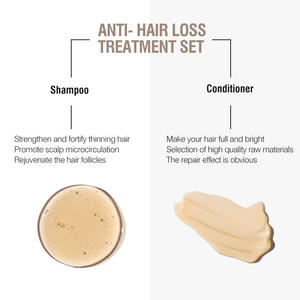 Conjunto de Shampoo e Condicionador Herbal Orgânico Natural para Reparação de Danos, Anti-Queda de Cabelo e Anti-Caspa - Product Image 3