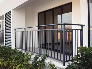 Barandillas de Aluminio para Balcón, Montaje en Cubierta, Diseño Contemporáneo, Resistentes al Óxido, para Uso en Exteriores - Product Image 2