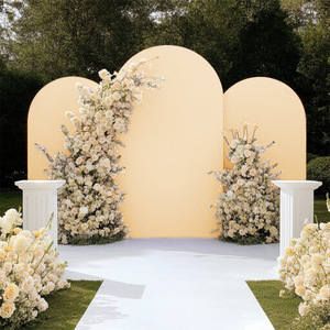 Factory Wholesale Wedding Birthday Party Decoration <strong>Arch</strong> Cover Solid Color Background <strong>Stretch</strong> <strong>Arch</strong> Cover - Product Image 6