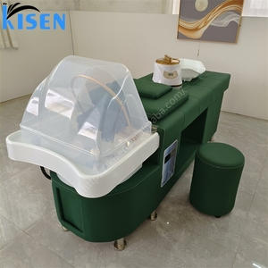 KISEN New Color Hair Washing Massage Chair Shampoo <b>Bed</b> Spa Head Water Therapy Shampoo <b>Bed</b> with Steamer for Sale - Product Image 2