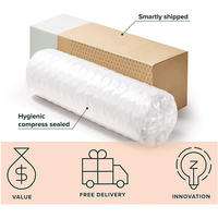 Matelas de lit d'hôtel Aussie dans une boîte Ensemble de matelas en mousse à mémoire de forme gel à ressort de poche moderne king Queen taille unique 5 zones