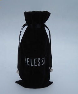 Bottle Bag Wine Bottle Drawstring Bags Logo Print Bottle Packing Gift Bags - Product Image 4