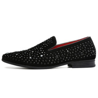 Chaussures habillées en cuir PU italien noir pour homme, originales, pour soirée, Alibaba-Peru 2022