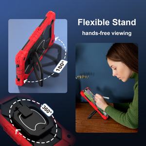 Étui de protection robuste pour tablette Samsung A9 8,7 pouces, avec bandoulière rotative et support intégré, conception à 3 couches, résistant aux chocs - Product Image 3