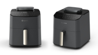 Friteuses 7L Véritable friteuse à air à vapeur Four électrique multifonctionnel 360 °   Friteuse à air noire domestique à vapeur à réduction d'huile thermique