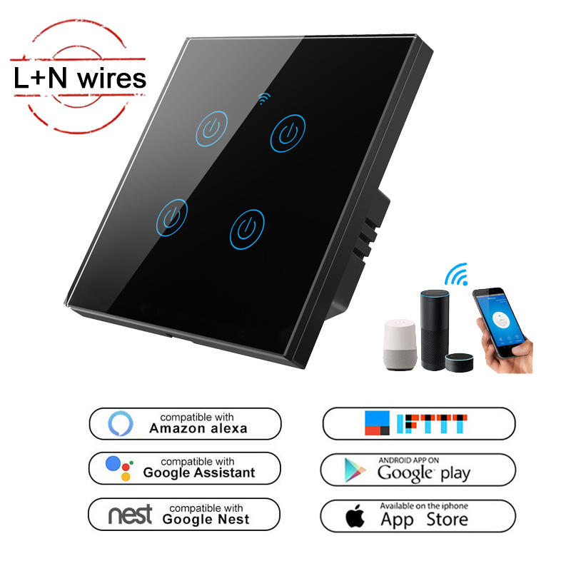 LEDEAST DS-101BW Smart Wifi Light Switch Voice Control - Main Image