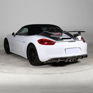 2012-2016 981 Modificación de coche, actualización de parachoques trasero, alerón trasero de fibra de carbono, kit de carrocería para Cayman Boxster 981C - Product Image 5