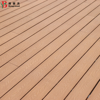 Plancher de terrasse extérieur personnalisé en wpc gaufrage 3D planche de terrasse composite revêtement de sol en bois plastique texture à faible entretien