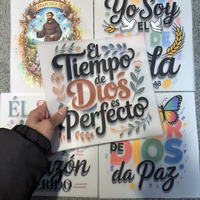Autocollants de vêtements en vinyle thermocollant imperméable au plastisol, lettres de dessins animés personnalisables, écologiques et durables, les plus vendus