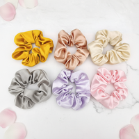 Chouchous pour cheveux en satin effet cristal arc-en-ciel, style européen-américain, pour mariage, grande taille, haute élasticité