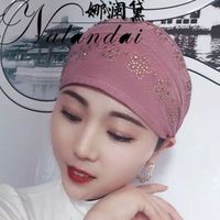 Nouveau design 2026 – Foulard musulman personnalisé style Xinjiang en coton et dentelle, écharpe printemps-été à double élastique, couvre-chef taille unique