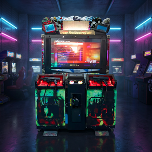 Machine d'arcade Razing Storm 55 pouces à monnayeur avec moniteur de score LED, simulateur de jeu électronique 2 joueurs pour enfants et adultes - Product Image 2