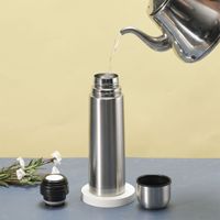 Thermos Fiole À Vide Bouteilles D'eau Isolées Sous Vide Double Paroi En Acier Inoxydable Écologique Haute Qualité En Plein Air 500ml Camping