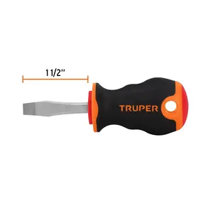 ต้นแบบที่มี72หน่วยไขควง Flathead 1/4 'x 1-1/2' ความสะดวกสบายจับ truper - Product Image 1