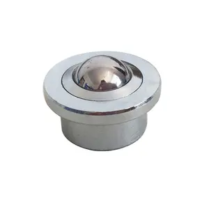 Ball Casters 2pcs 30mm Bearing Steel Ball KSM-30 Swivel Round Ball Caster Roller Silver Metal Wheel Universal Transfer Ball Units Industrial Casters 
