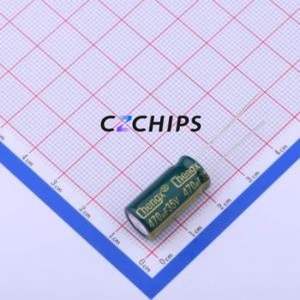 Condensador Electrolítico de Aluminio de Orificio Pasante GR477M035G20RR0VL4FP0, Orificio Pasante, D10xL20mm 470uF 20% 35V 5mm - Product Image 1