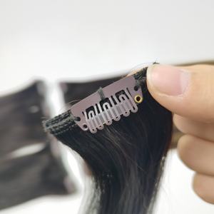 Extensiones de Cabello Remy Virgen Europeo de 22-24 Pulgadas, 100% Cabello Humano Liso, Doble Trama a Máquina, Aptas para Todos los Colores - Product Image 5