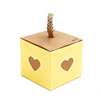 Mini boîtes cadeaux blanches et brunes, boîtes à dragées pour mariage, boîtes en papier kraft avec de jolies poignées en ficelle