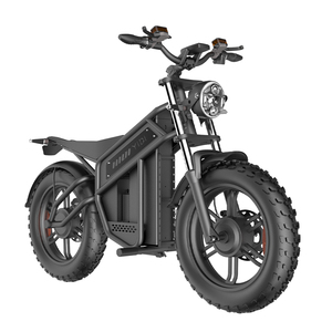 Trottinette à moteur haute puissance avec cadre en acier, pneus larges de 20 pouces 4.0 pour adultes, batterie au lithium 48V, moteur haute puissance D74 750W - Product Image 5