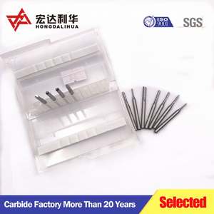 Fraise à micro-prise en charge, à bout sphérique, en carbure, à extrémité plate - Product Image 2