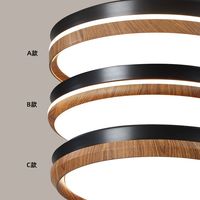 Ventilateur de plafond intelligent à LED moderne en noyer à faible bruit avec lumière, commandable par application ou télécommande, pour chambre et salon