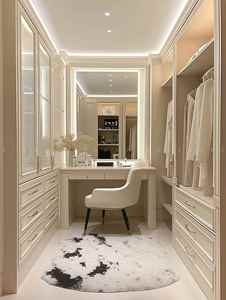 Placard moderne de luxe Walk in Cabinet Placards pour chambre à coucher Armoire de rangement Armoire Dressing - Product Image 4