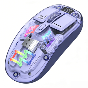 เมาส์เกมมิ่งออปติคอล <span class=keywords><strong>Microsoft</strong></span> สำหรับคนถนัดขวา เมาส์ไร้<span class=keywords><strong>สาย</strong></span> RGB ปรับแต่งสีได้ - Product Image 2