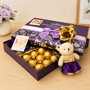 Coffret de Chocolats Premium en Gros, Contenant en Carton Durable avec Plateau Doré pour Ferrero & Bonbons - Product Image 2