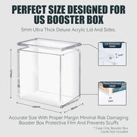 GOELDE Boîte de protection en acrylique transparente pour Booster Box – Étui de présentation en acrylique pour Booster Box